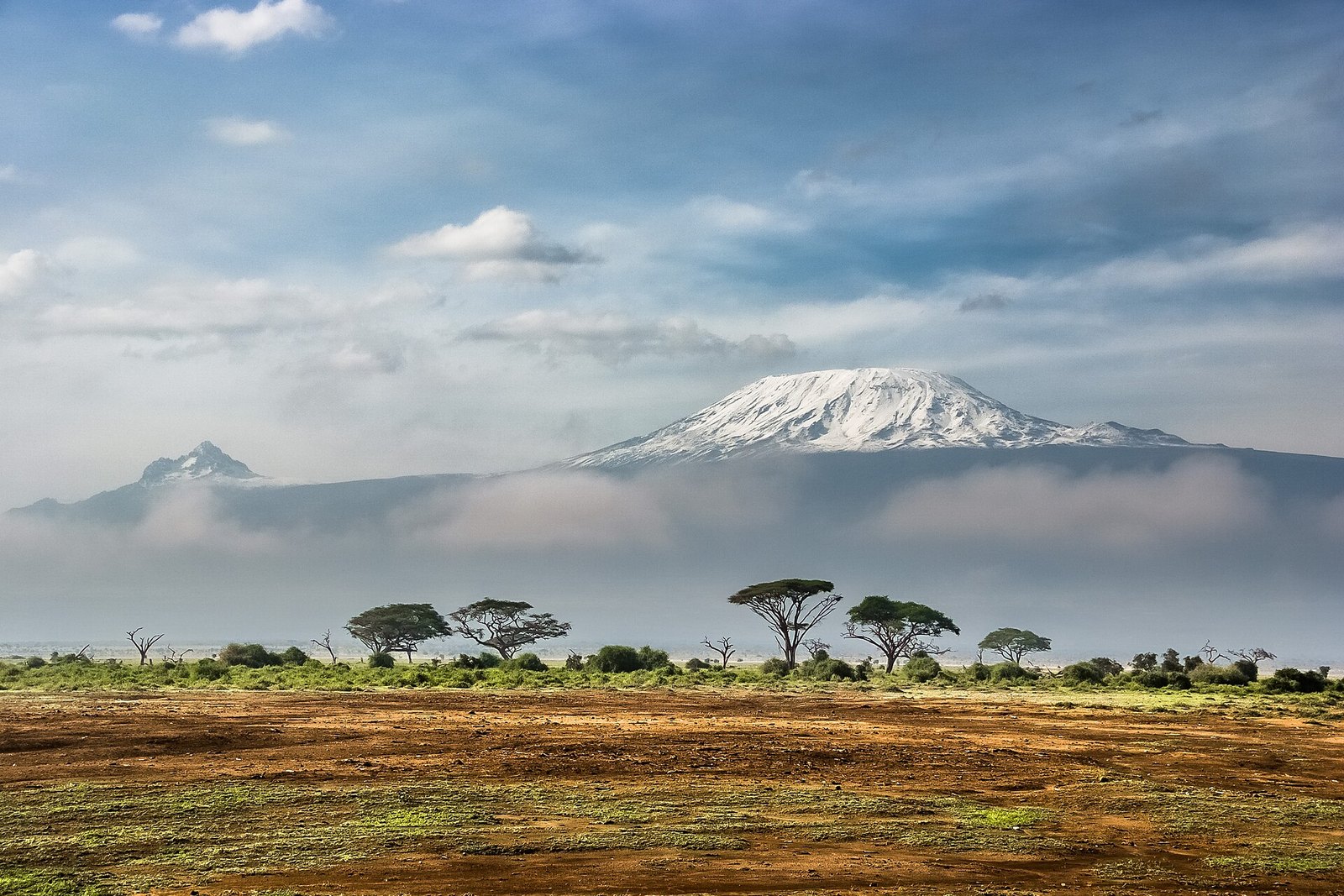 Sunrise above the clouds on Mount Kilimanjaro